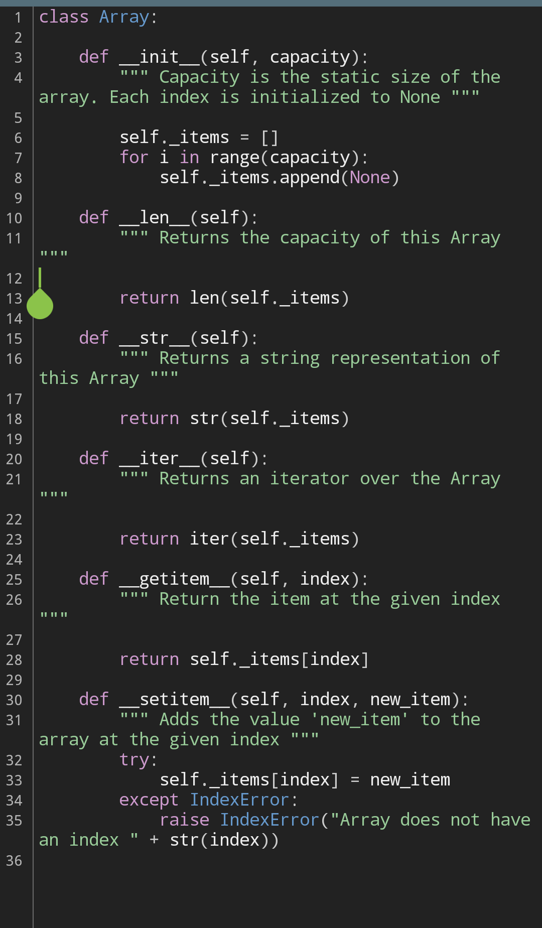 Solved Description Make the following updates to the Array | Chegg.com