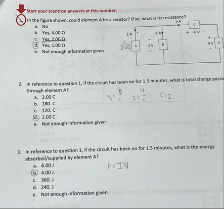 Solved Start your scantron answers at this number.In the | Chegg.com