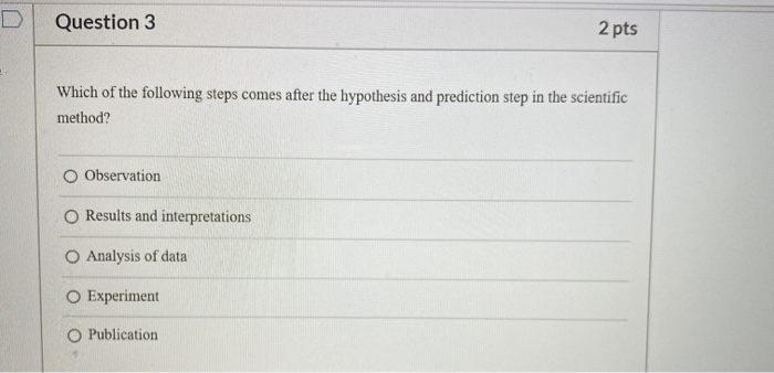 Solved Question 3 2 pts Which of the following steps comes | Chegg.com