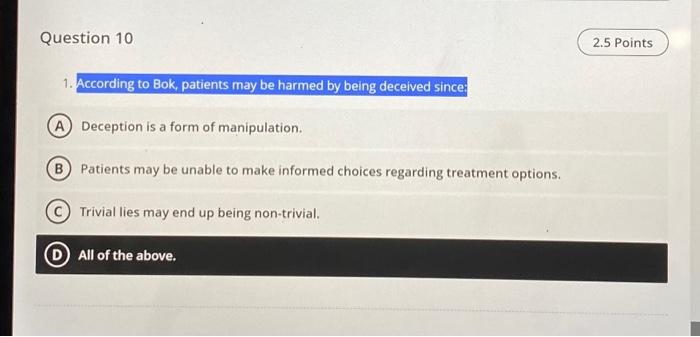 Question 1 0.5 Points According to Collins, all | Chegg.com
