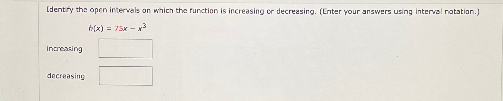 Solved Identify the open intervals on which the function is | Chegg.com