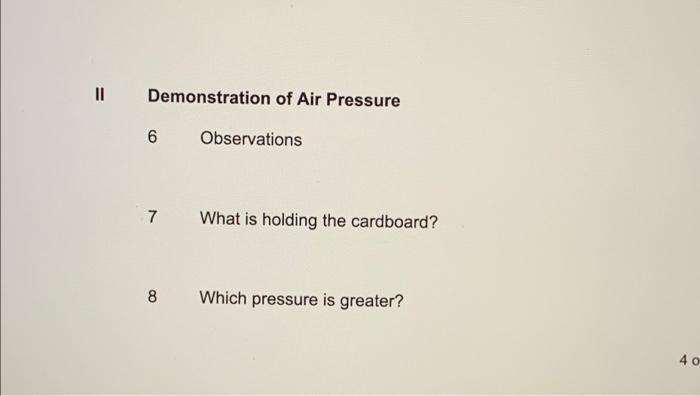 LAB 6 - Properties Of Gases - Background Matter In | Chegg.com