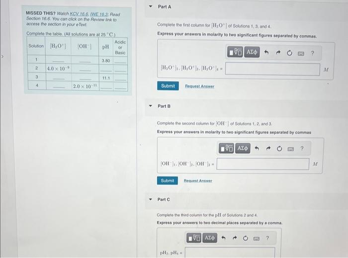Solved MISSED THIS? Watch KCY t6. IWE 163; Read Section | Chegg.com