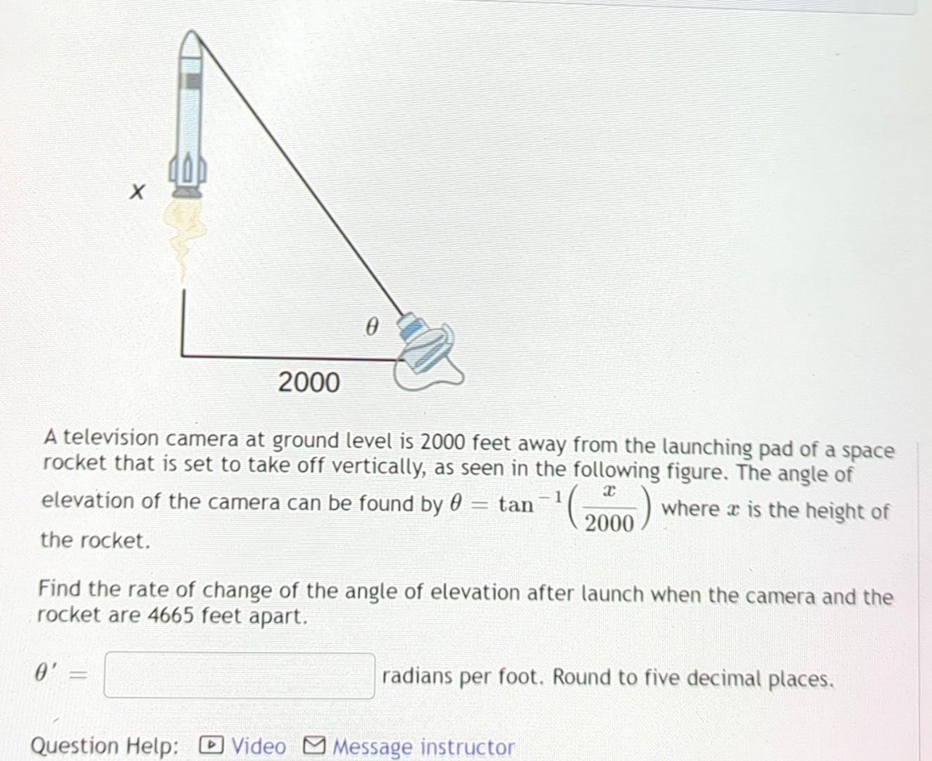 solved-a-television-camera-at-ground-level-is-2000-feet-away-chegg