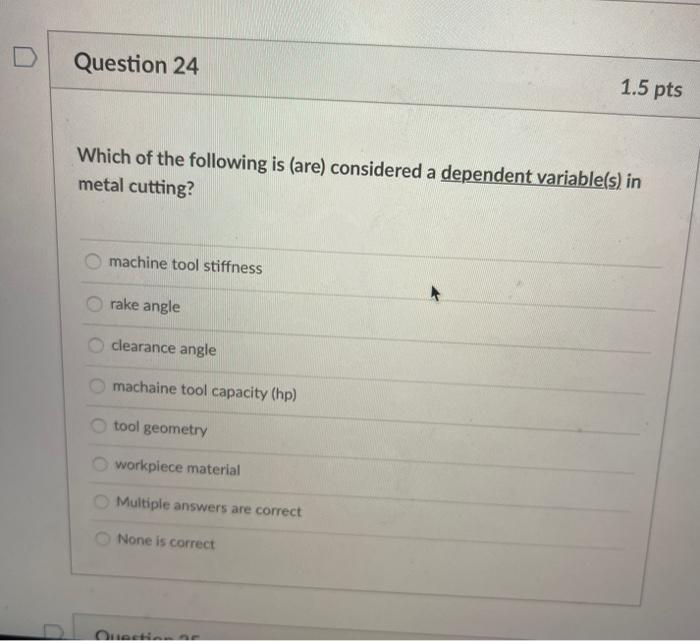 Solved > Question 21 1.5 pts The main advantage of using | Chegg.com