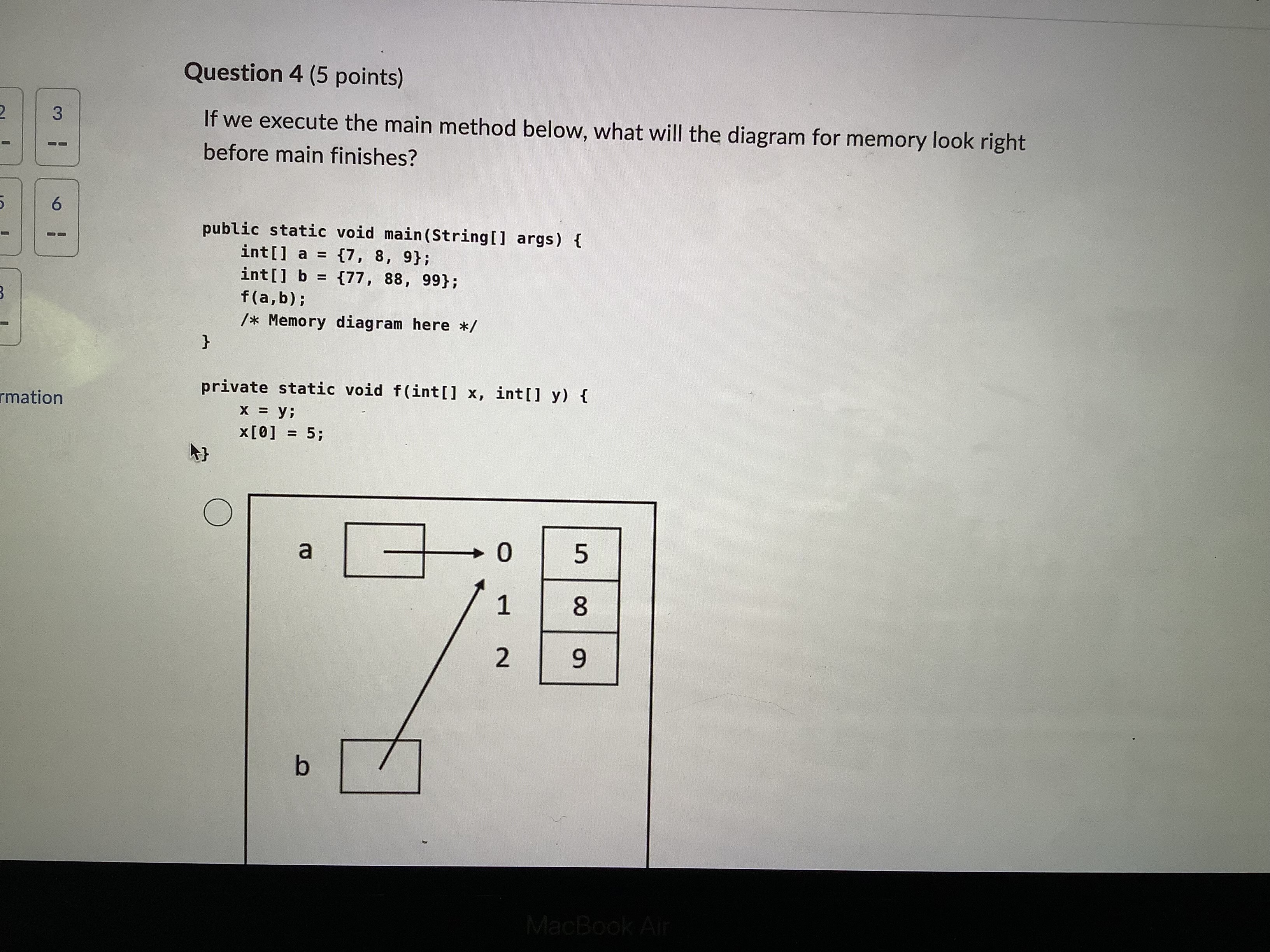 Solved Question 4 5 ﻿points If We Execute The Main Method