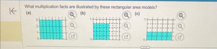 Solved What multiplication facts are illustrated by these | Chegg.com