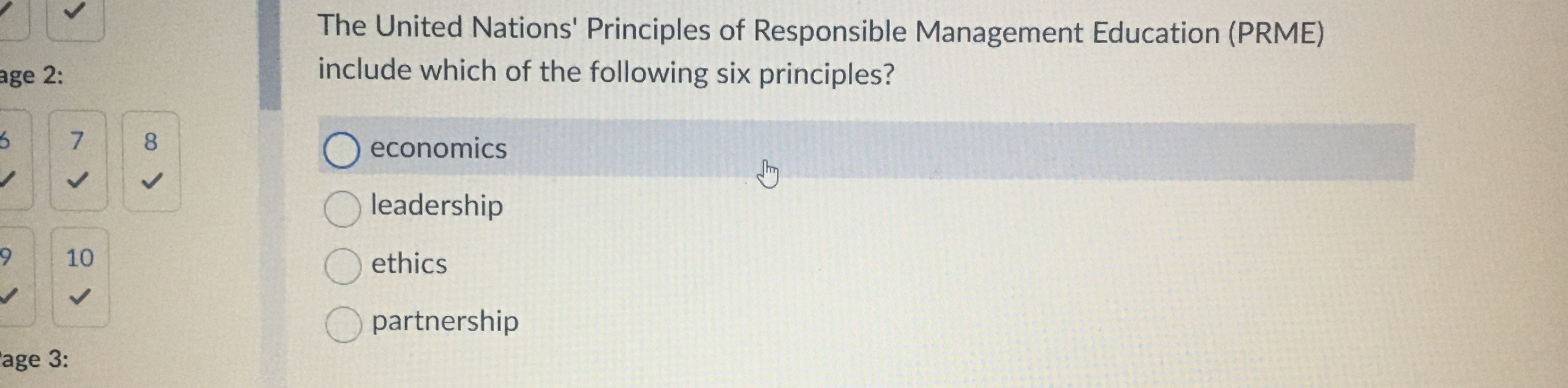 Solved The United Nations' Principles of Responsible | Chegg.com