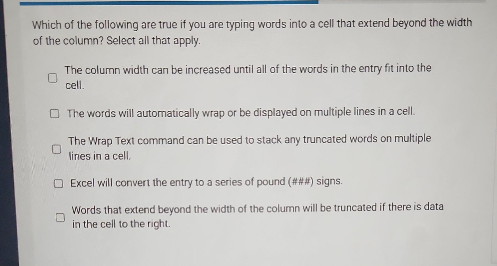 Solved Which of the following are true if you are typing | Chegg.com