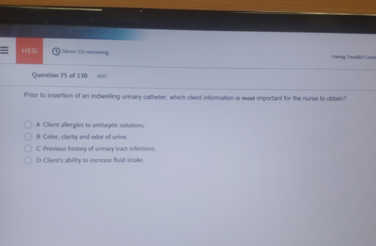 Solved HESISOmin 27s remainingHaving Trouble? Cont?Question | Chegg.com