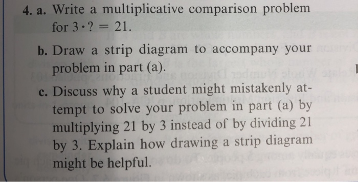 Solved 4. a. Write a multiplicative comparison problem for | Chegg.com