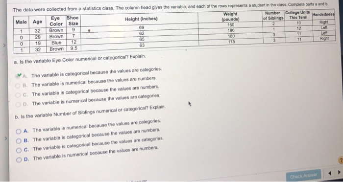 solved-the-data-were-collected-from-a-statistics-class-the-chegg