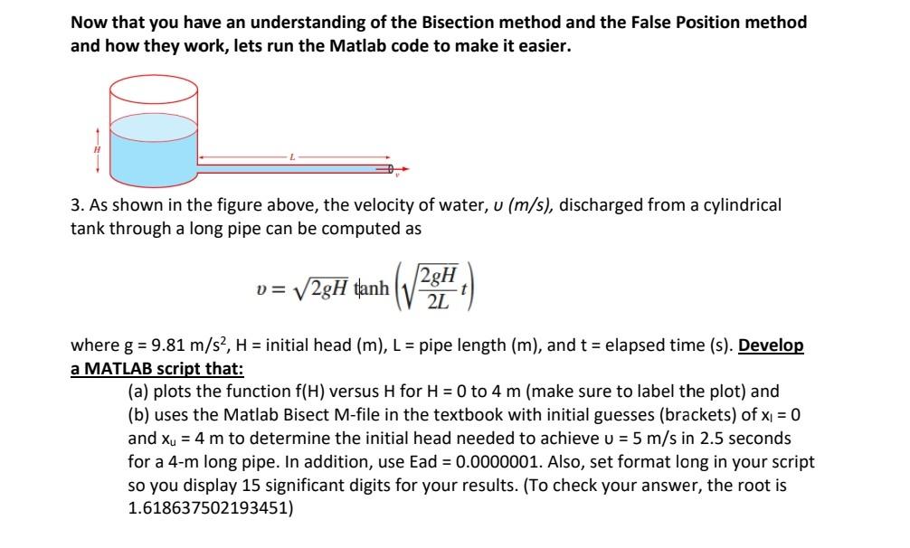 Solved Now that you have an understanding of the Bisection | Chegg.com