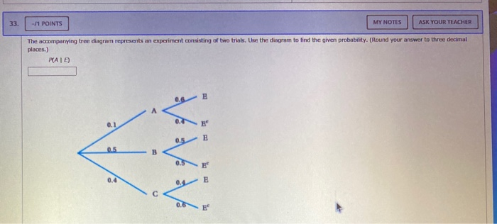 Solved 33 -11 POINTS MY NOTES ASK YOUR TEACHER The | Chegg.com