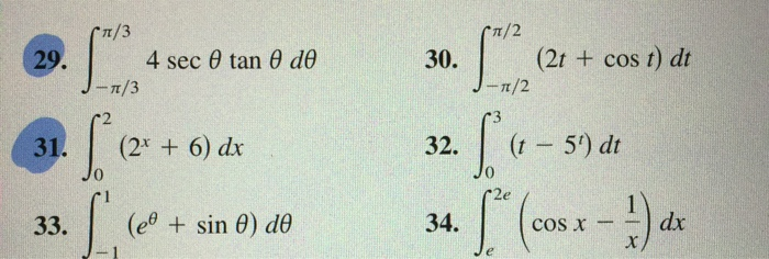Solved J-2 Evaluating a Definite Integral In Exercises 9-34, | Chegg.com