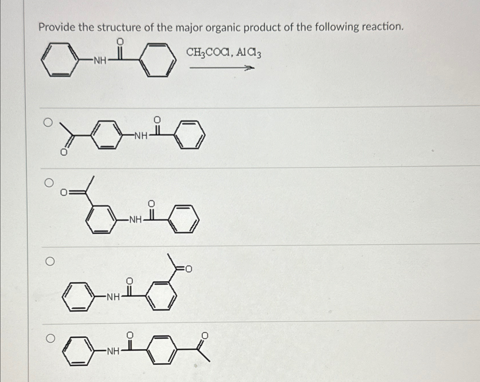 Solved Provide the structure of the major organic product of | Chegg.com