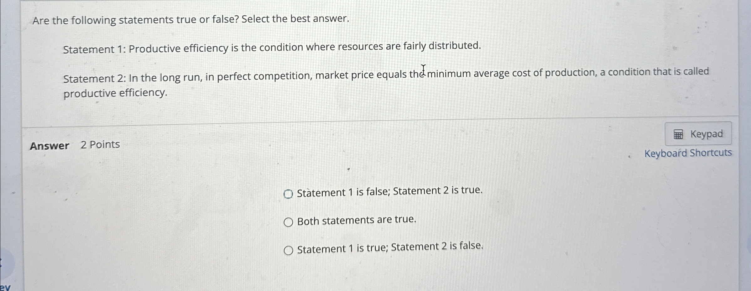 Solved Are the following statements true or false? Select | Chegg.com