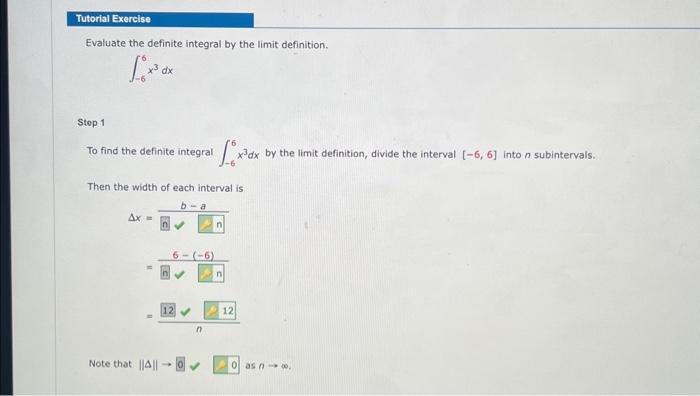 Solved Evaluate the definite integral by the limit | Chegg.com