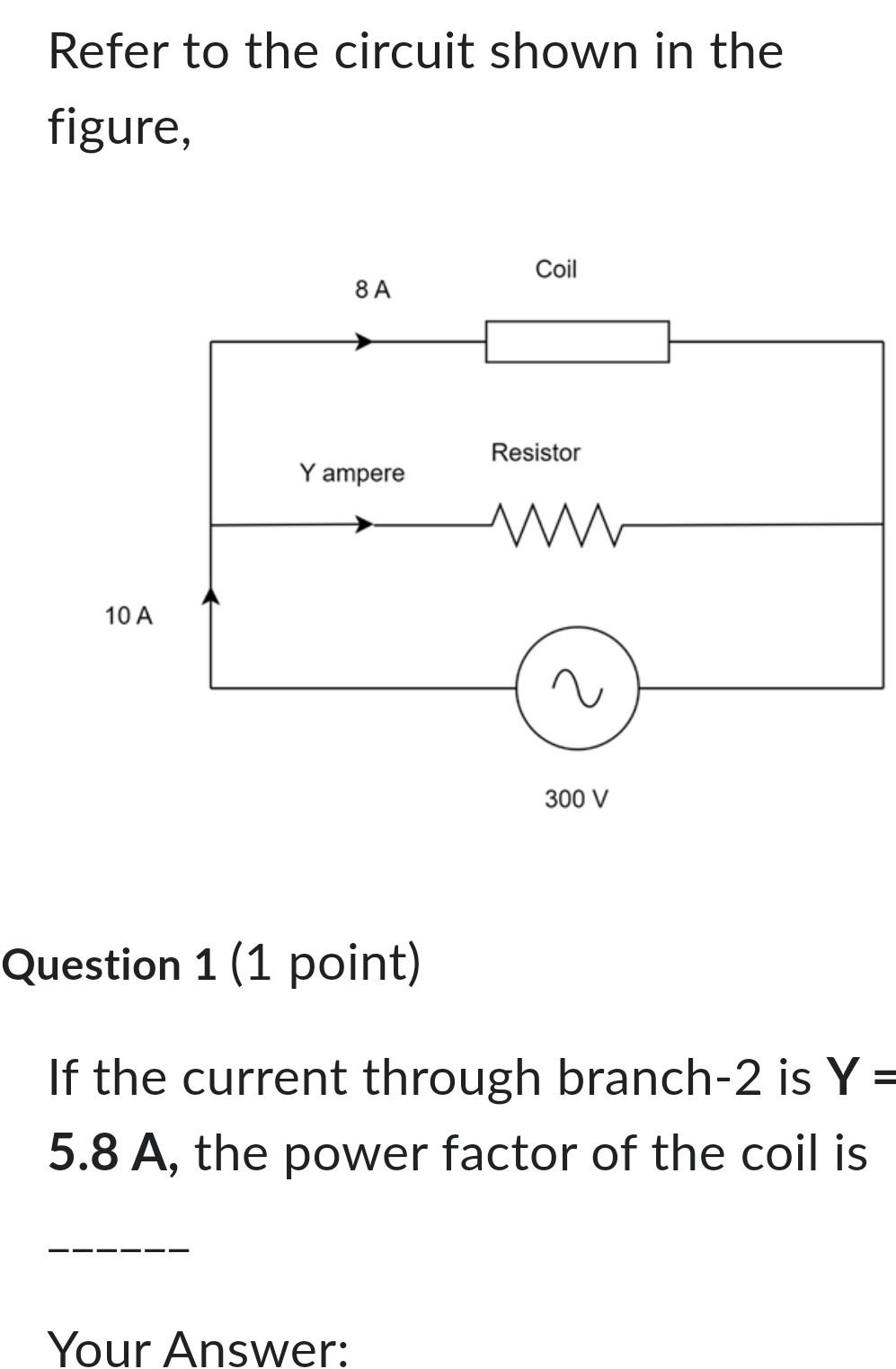 Solved Refer to the circuit shown in the figure, Question 1 | Chegg.com