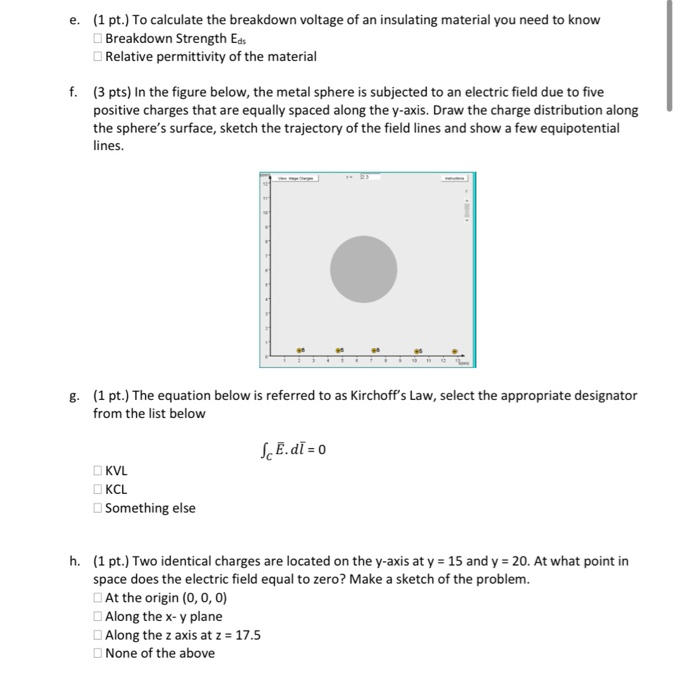 Solved e. (1 pt.) To calculate the breakdown voltage of an | Chegg.com