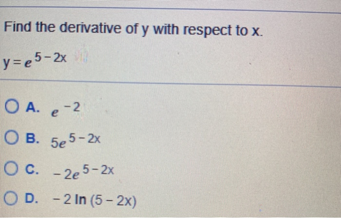 Solved find the derivative of Y with respect to XFind the | Chegg.com
