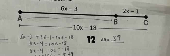 4 x 2 )  18 1 2x 10