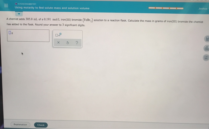 Solved STOICHIOMETRI Using Molarity To Find Solute Mass A