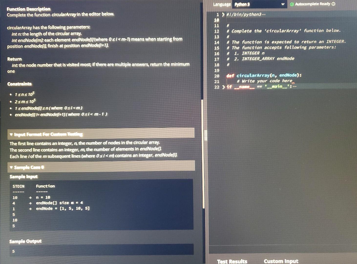 Solved In Python 3 Language Python 3 2. Circular Array | Chegg.com