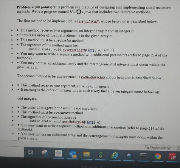 Solved Problem 4 (40 points) This problem is a practice of | Chegg.com
