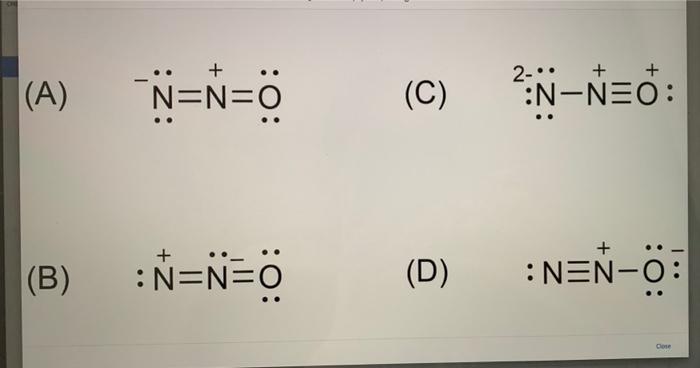 Solved Which of the following is NOT a valid Lewis Structure | Chegg.com