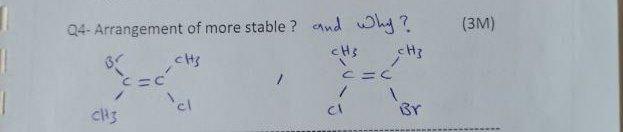 Solved (3M) 04- Arrangement of more stable ? and ly? CH CH | Chegg.com