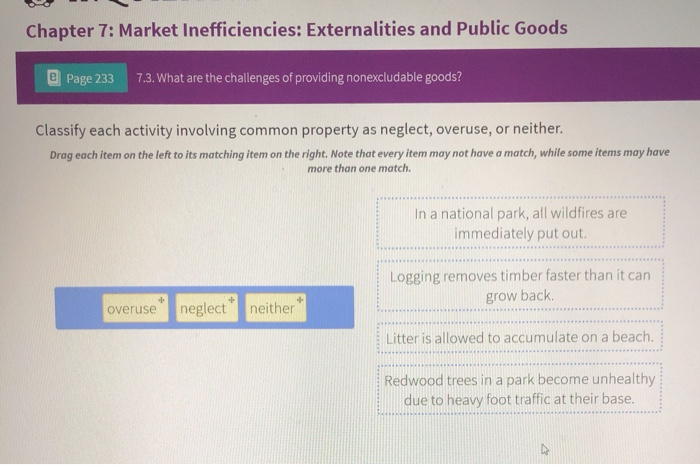 Solved Chapter 7 Market Inefficiencies Externalities And Chegg Com