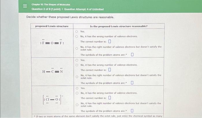 Solved Chapter 10: The Shapes Of Molecules Question 2 Of 8 | Chegg.com