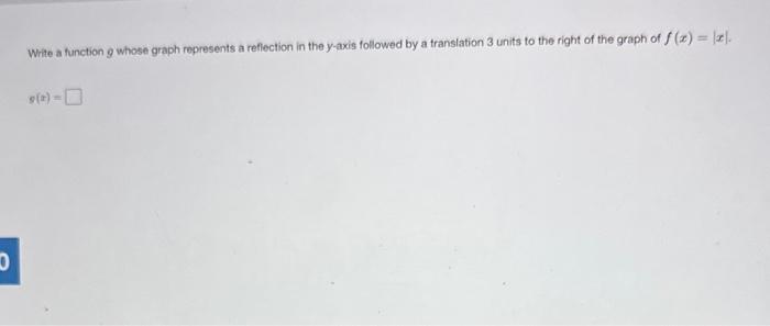 Solved Write a function g whose graph ropresents a | Chegg.com