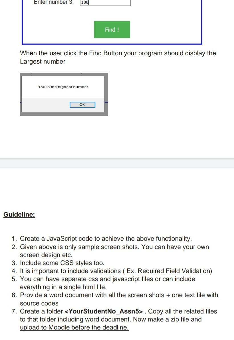 Solved 1. Find the largest of three numbers: Design and | Chegg.com