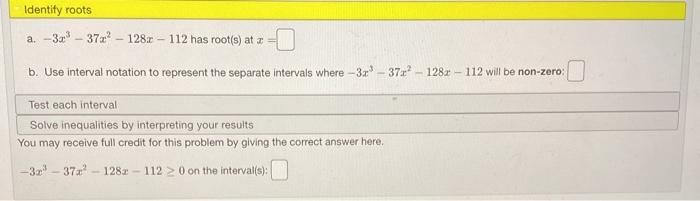Solved Identity roots a. (-3.0-5)x+6)(x + 4) has root(s) at | Chegg.com
