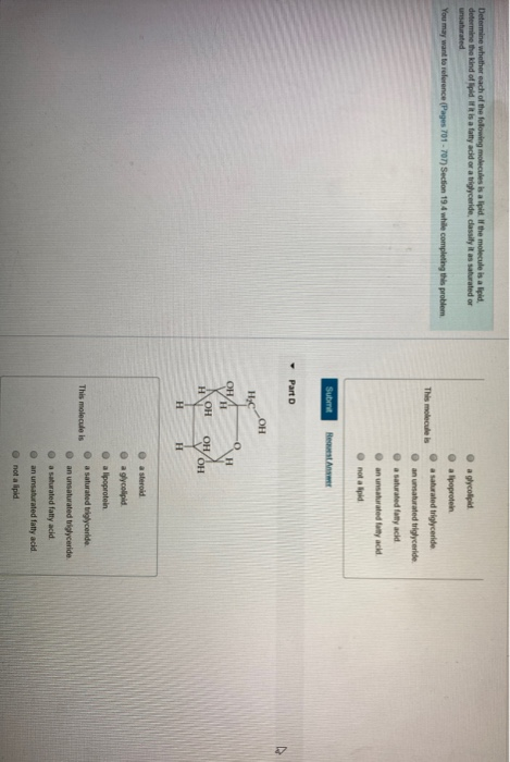 Solved Determine whether each of the following molecules is | Chegg.com