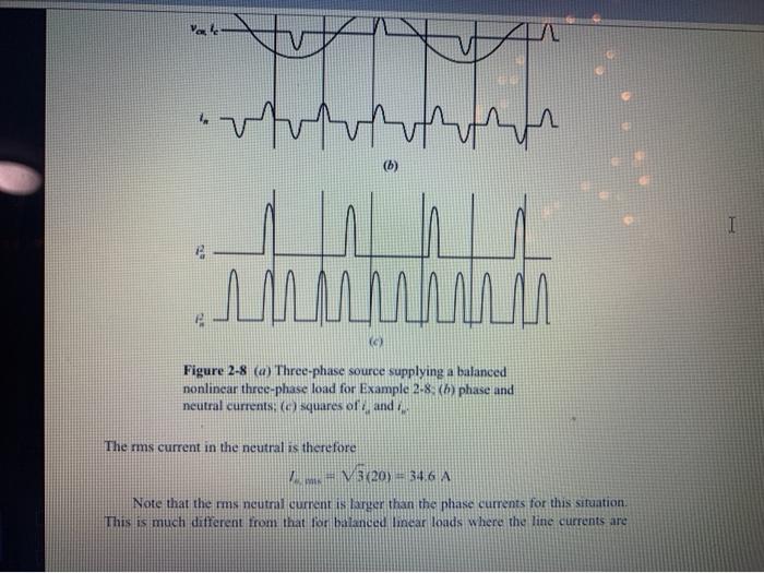 Solved EXAMPLE 2-6 Neutral Conductor Current in a | Chegg.com