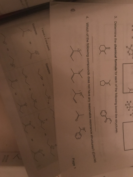 Solved 3. Determine the chemical formula for each of the | Chegg.com
