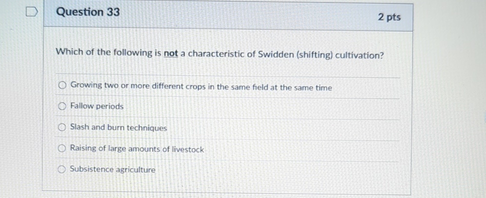 Solved Question Ptswhich Of The Following Is Not A Chegg Com