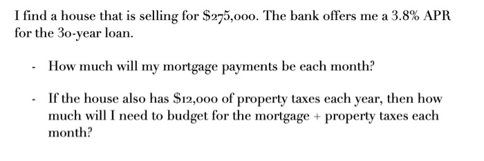 how much will a bank loan me for a house