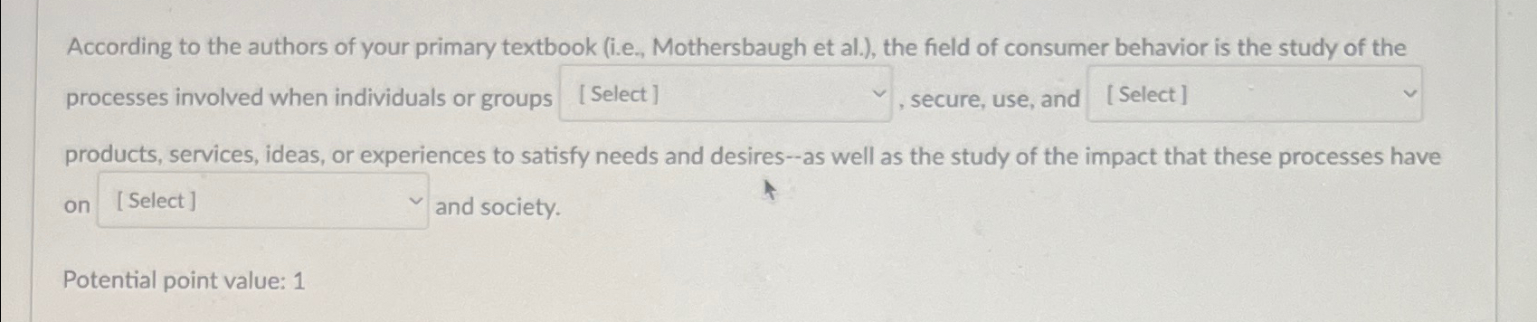 Solved According to the authors of your primary textbook | Chegg.com