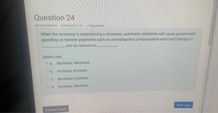 Solved Which of the following would cause a decrease in | Chegg.com