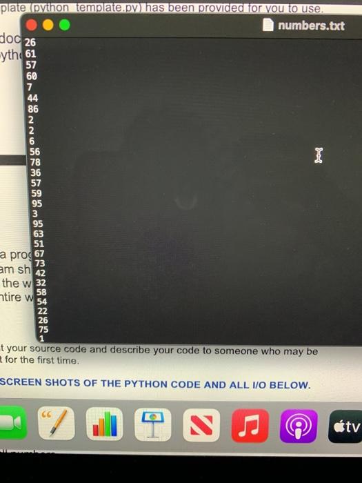 Solved LACE SCREEN SHOTS OF THE PYTHON CODE AND ALL I/O | Chegg.com