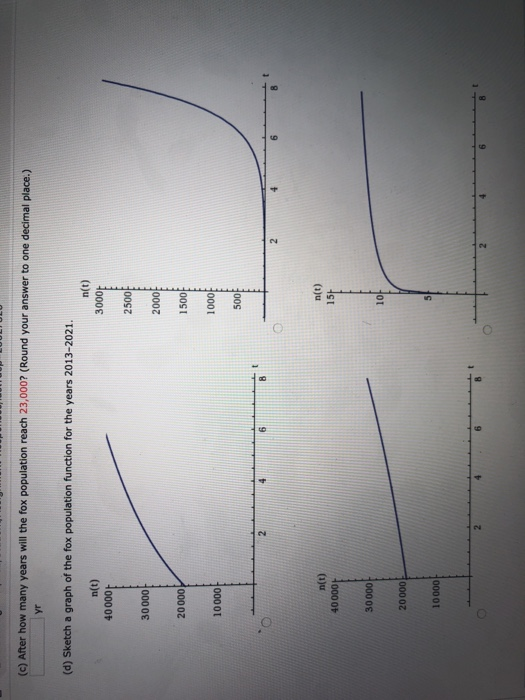 Solved This exercise uses the population growth model The | Chegg.com