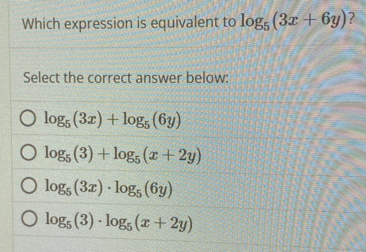 log3x 2log3 6 log3 5