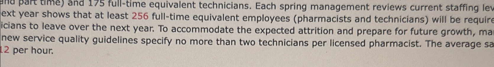 Solved ext year shows that at le icians to leave over the | Chegg.com