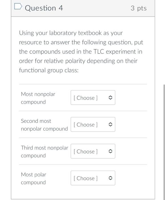 Solved Question 3 2 pts Select ALL the functional groups | Chegg.com