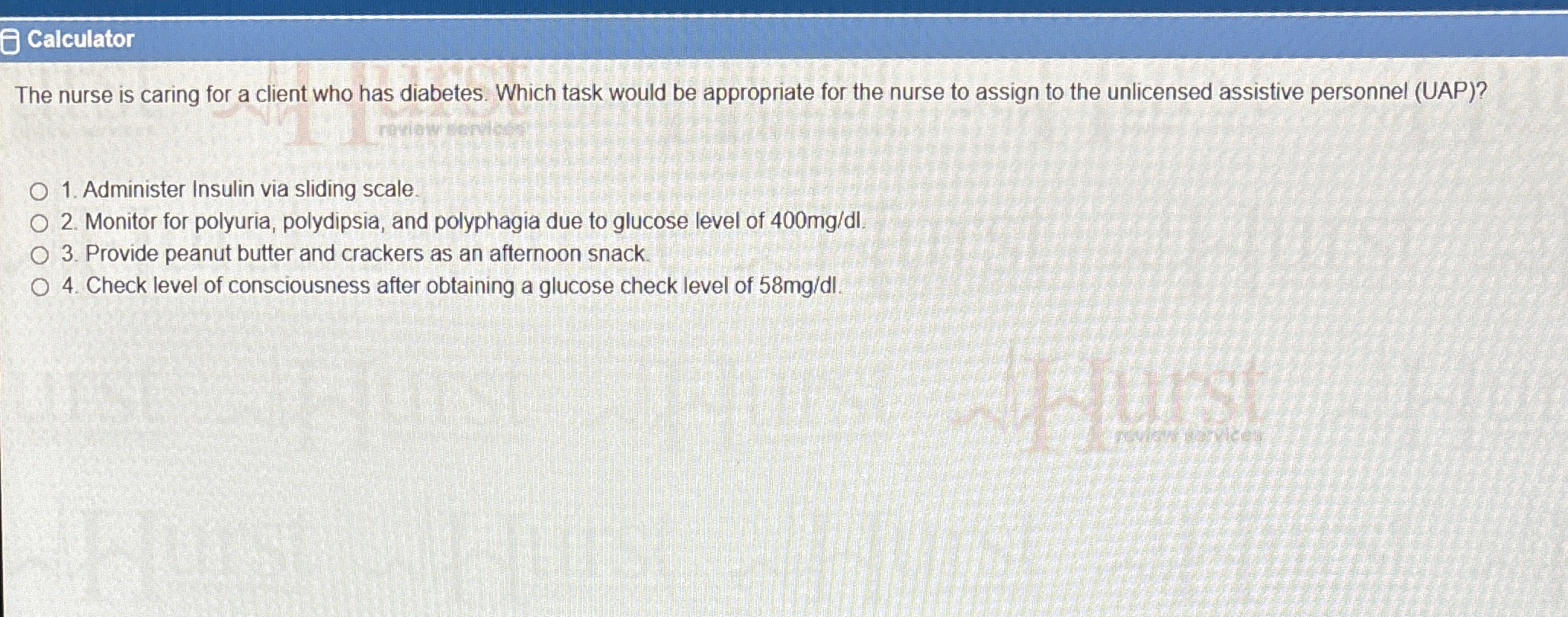 Solved The nurse is caring for a client who has diabetes.
