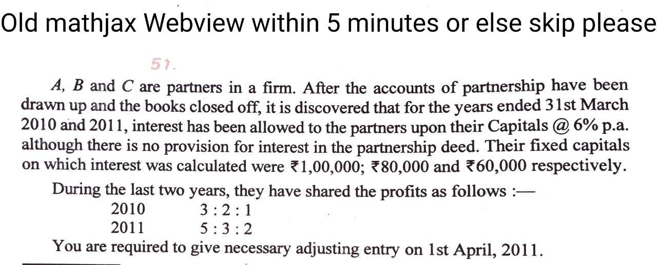Solved Old mathjax Webview within 5 minutes or else skip | Chegg.com